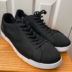 SWIMS Breeze Black and White Knit Pickleball Tennis Shoes Sneakers SZ 13
